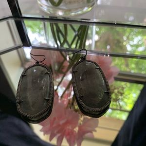 Kendra Scott Danielle Earrings in a Smokey Grey
